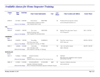 Home Inspector Training Courses