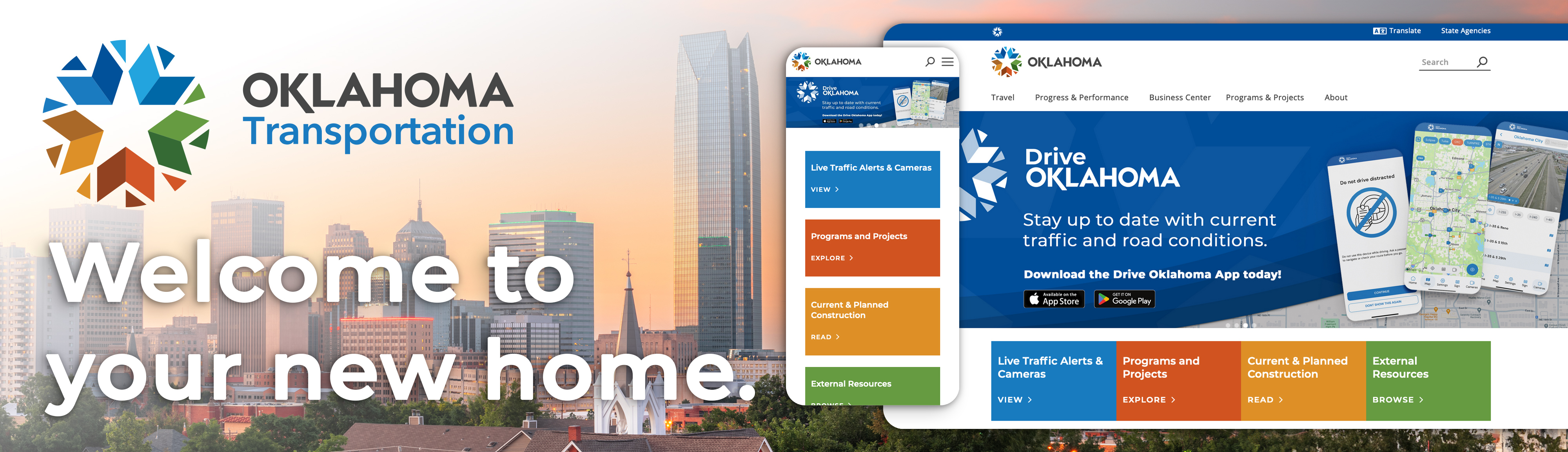 Welcome to the new hompage of the Oklahoma Department of Transportation.