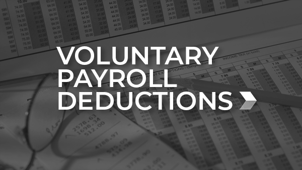 Employee Benefits Voluntary Payroll Deductions