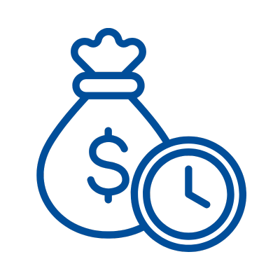 Hand receiving money