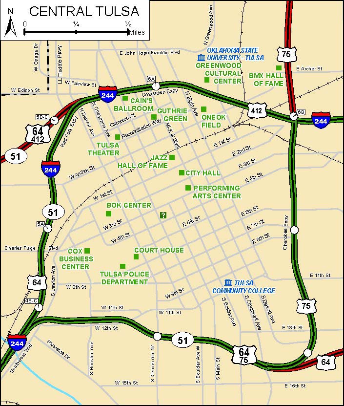 Downtown Tulsa Inset