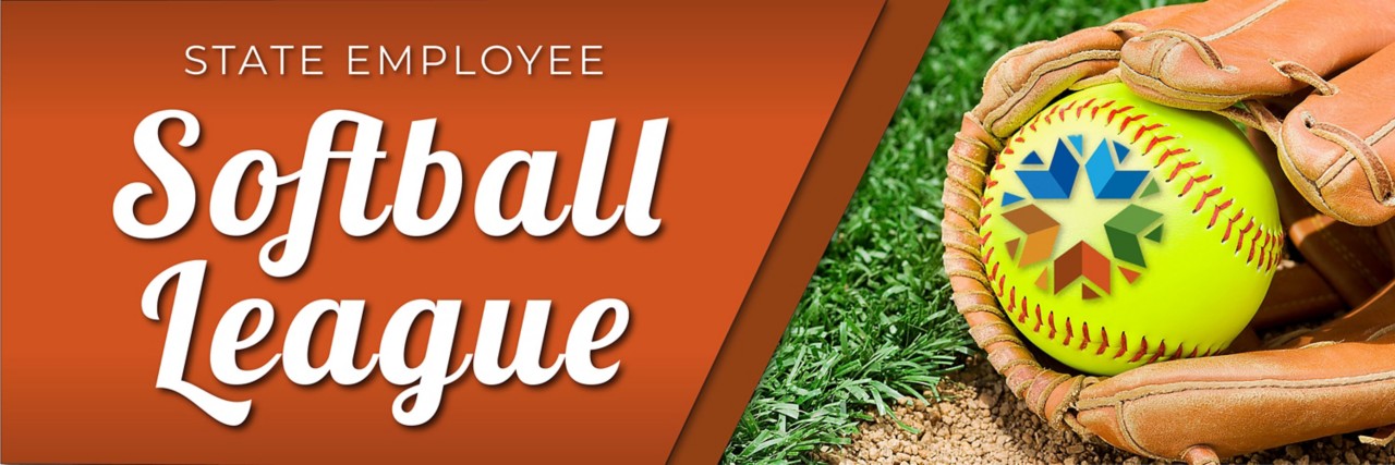 text: State Employee Softball League