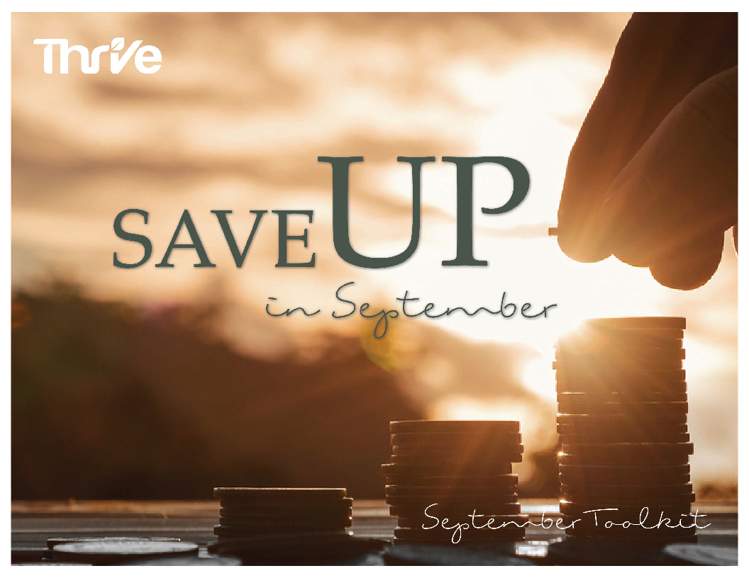 text, save up in september, september toolkit