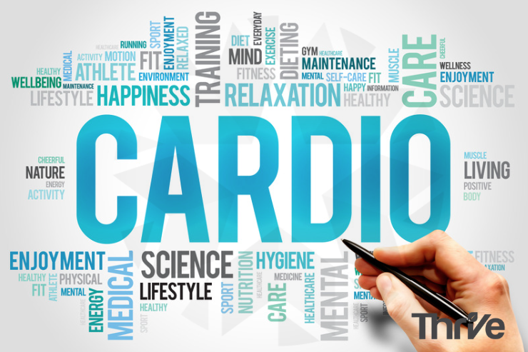 word association diagram with cardio in the middle